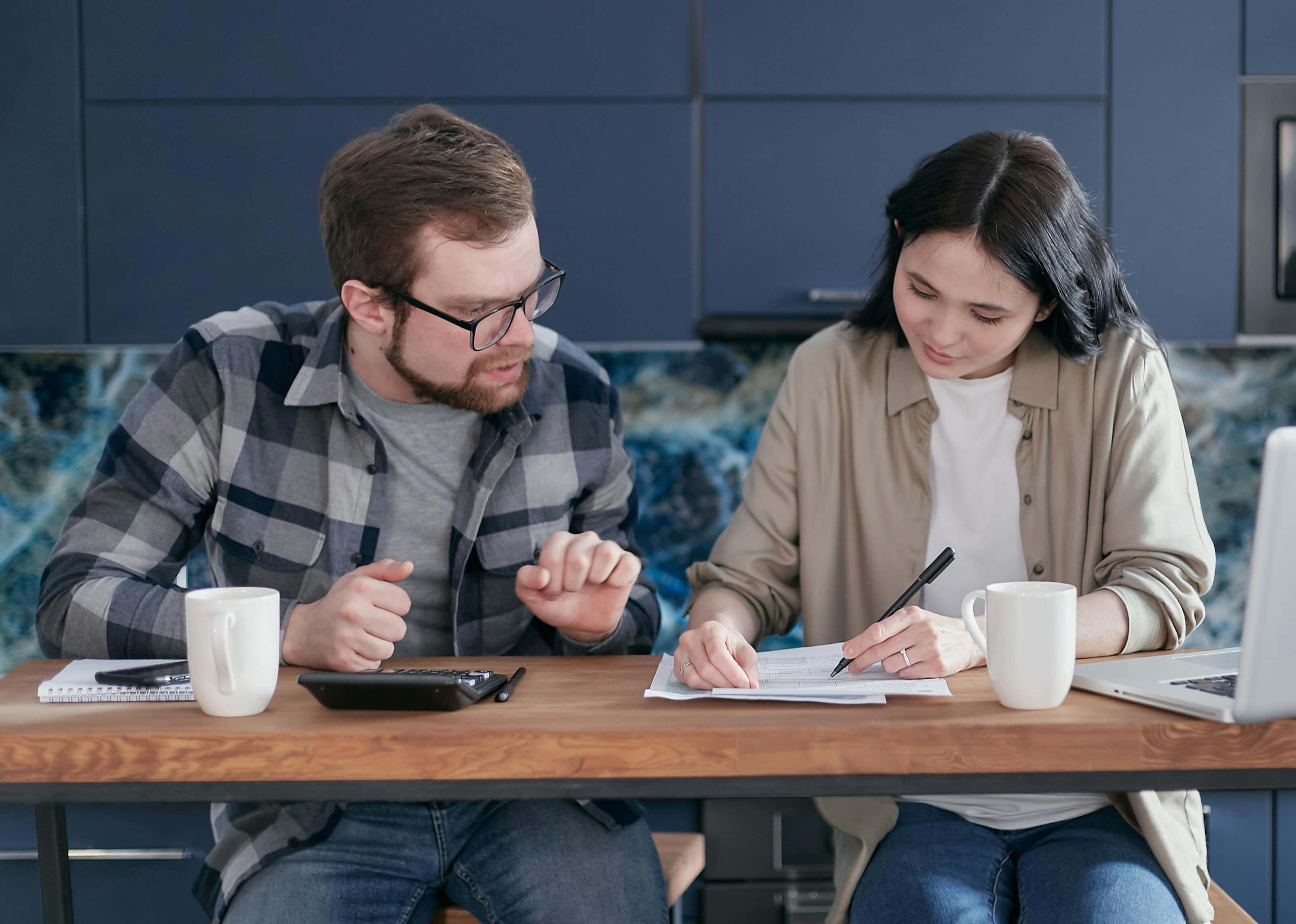 couple using form 433-d